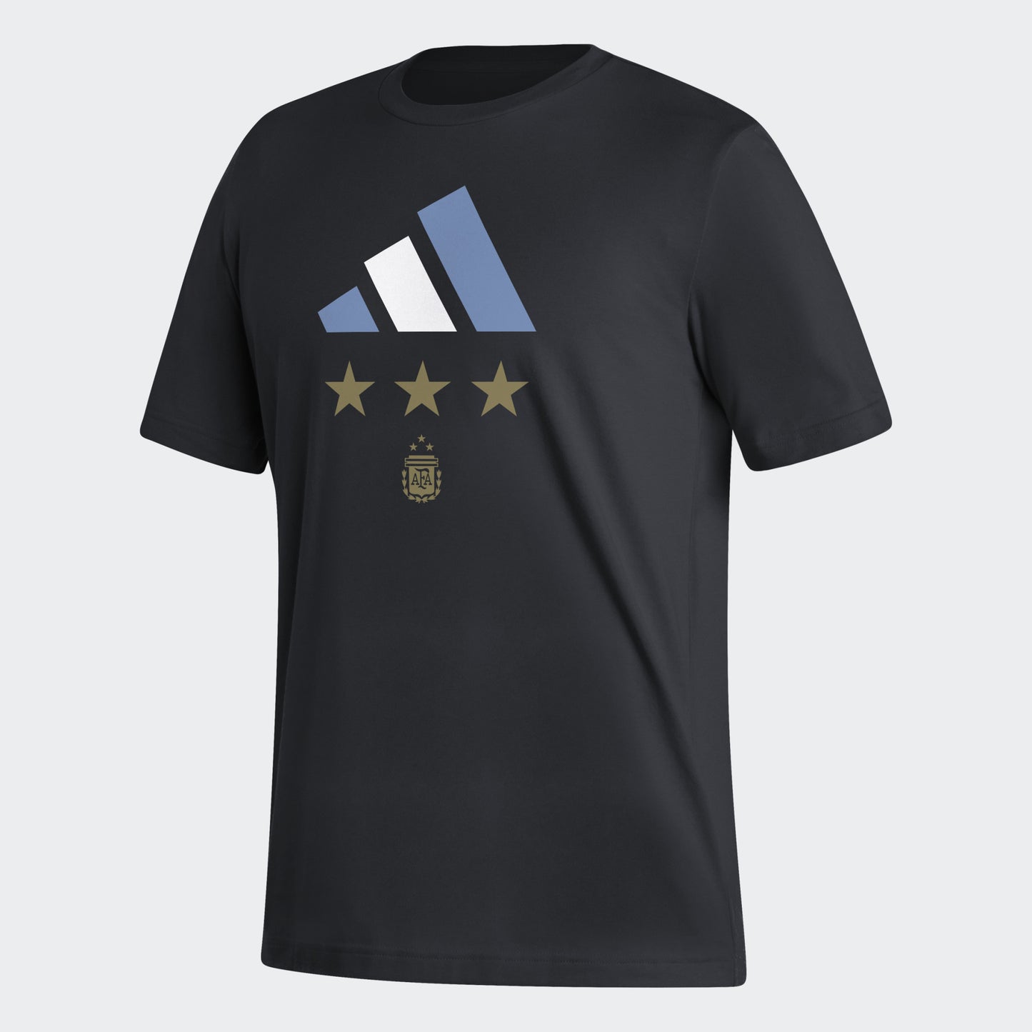 Adidas Argentina 3 Star T-Shirt Black
