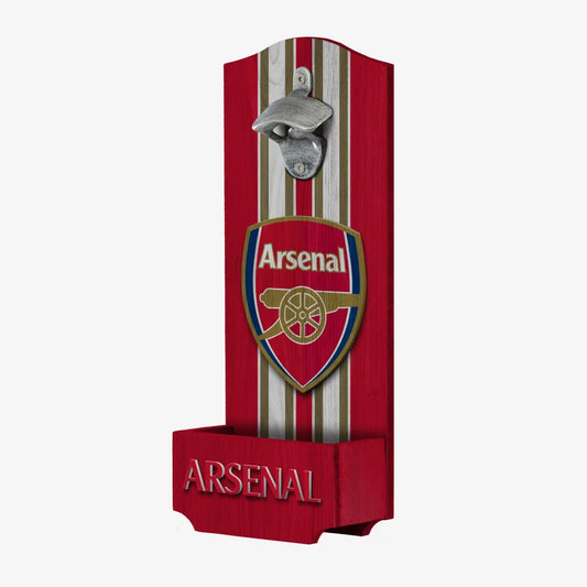Décapsuleur en bois Arsenal avec panneau récupérateur de bouchons