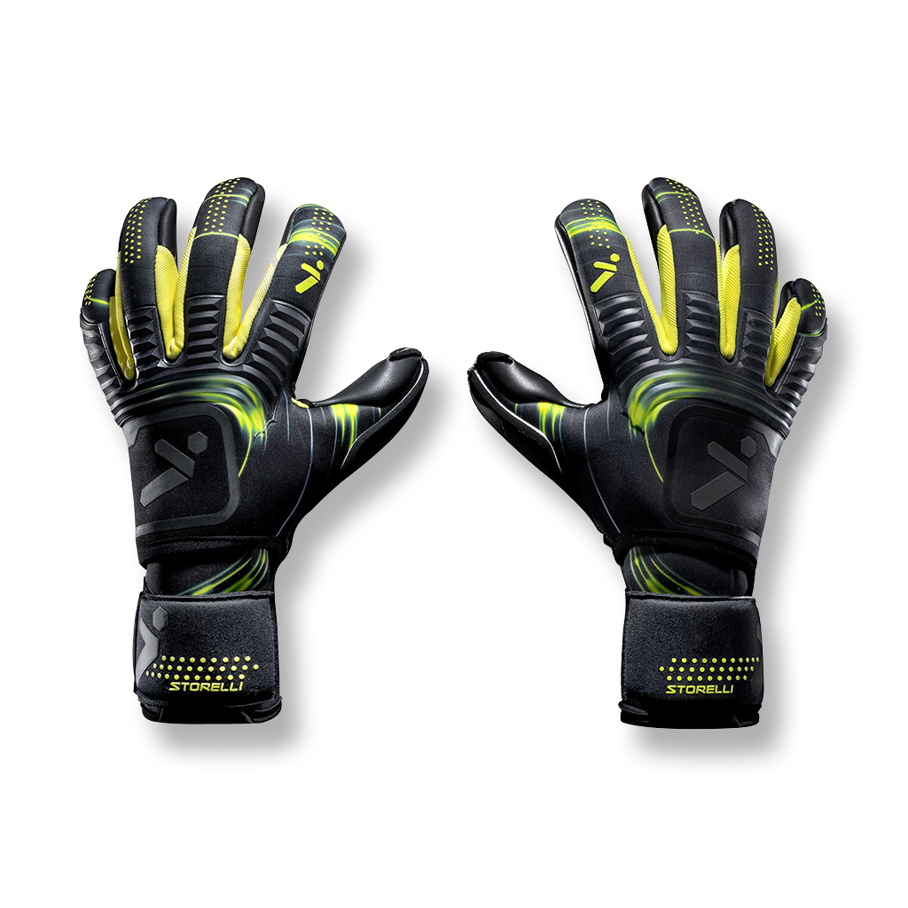 Storelli Silencer Menace Goalkeeper Gloves Yellow/Black