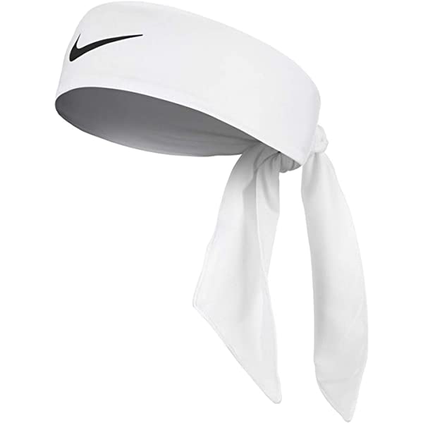 Nike Dri-Fit Fixed Head Tie White/Black Youth