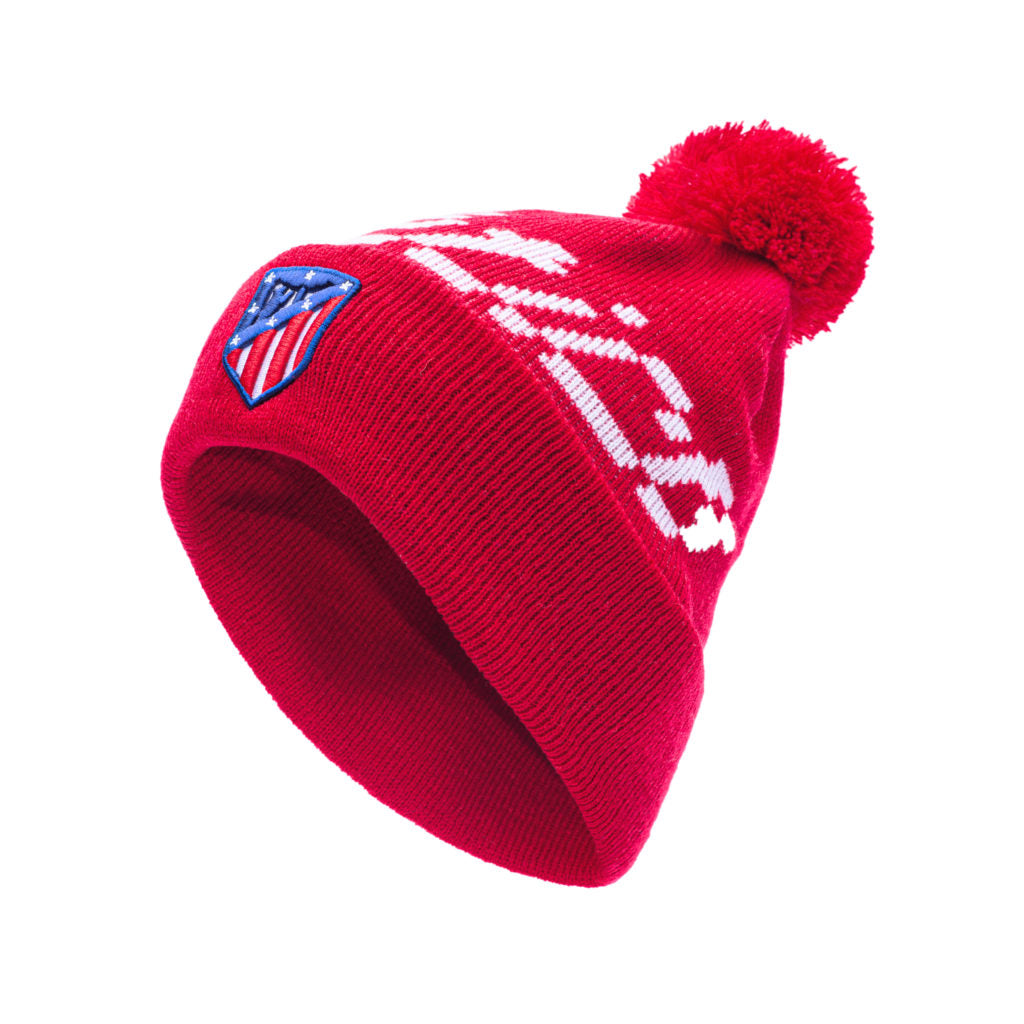 Atletico Madrid Pixel Pom Beanie