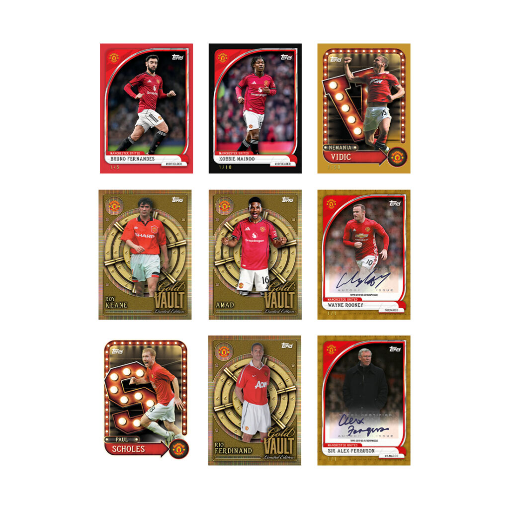 Topps Manchester United 2025-26 Collectors Tin Set (35 Cards)