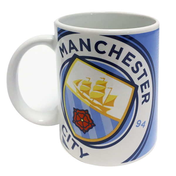 Manchester City Halftone Mug