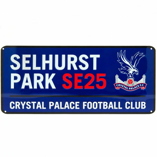 Panneau de rue du Crystal Palace Selhurst Park