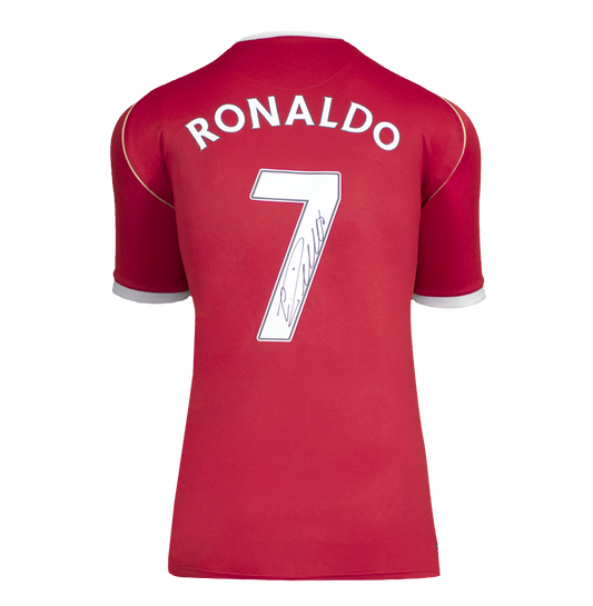 Maillot domicile signé par Cristiano Ronaldo de Manchester United