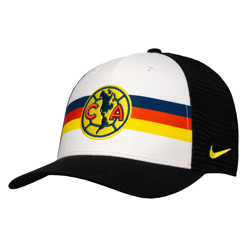 Nike Club America Trucker Cap Black/Striped/White