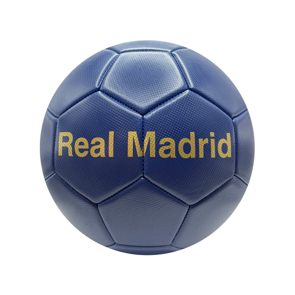 Real Madrid Navy & Gold Club Crest Soccer Ball