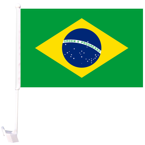 Drapeau de voiture du Brésil