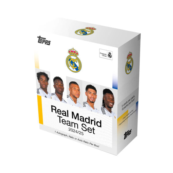 Real Madrid 2024-25 Topps Team Set Box (30 Cards)