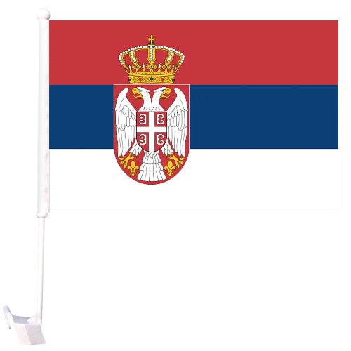 Serbia Car Flag