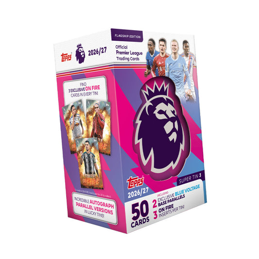 Topps 26/27 Premier League Flagship Cards Super Tin