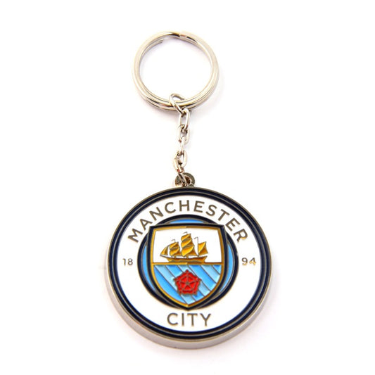 Porte-clés avec écusson de Manchester City