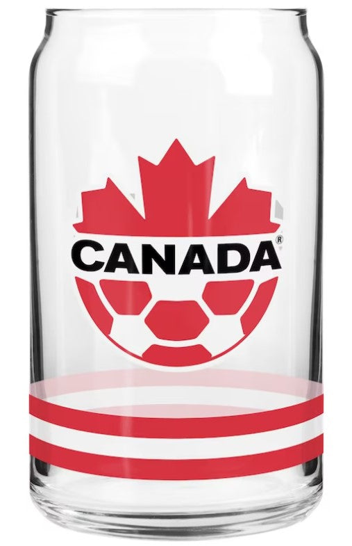 Canada Soccer 16 OZ Glass