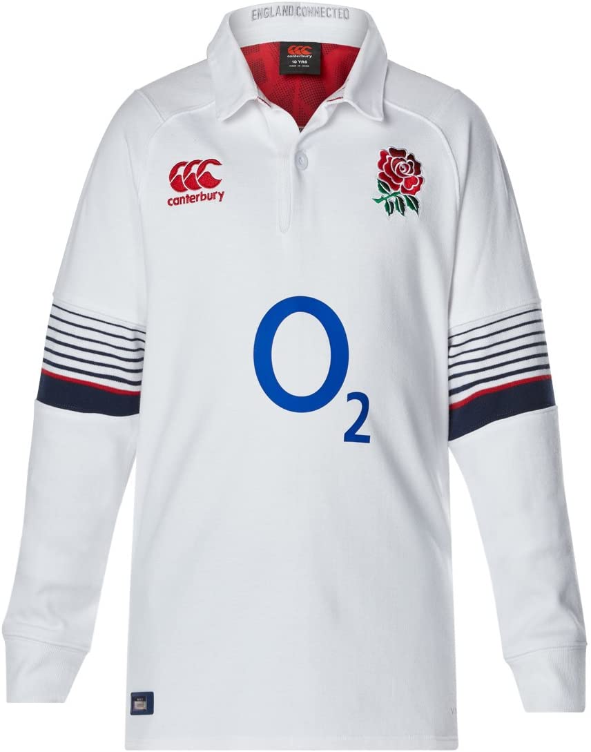 Canterbury England Rugby Home Jersey LS Youth