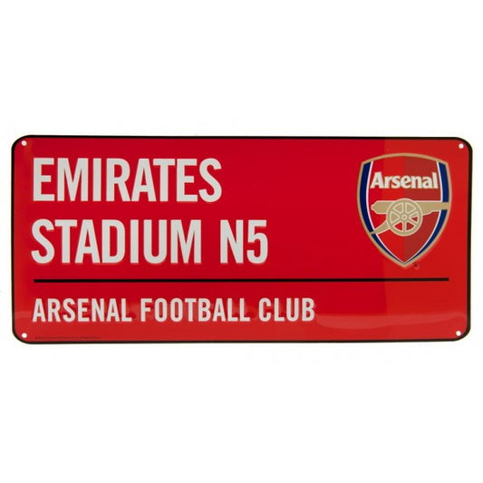 Panneau de rue rouge Arsenal Emirates Stadium N5