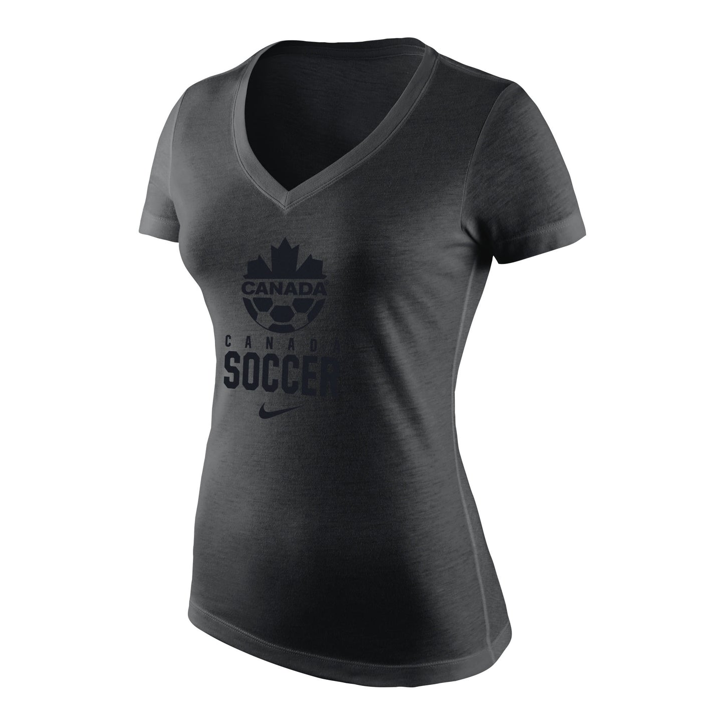 Nike Canada Triblend SS Mid V T-Shirt Black Women's
