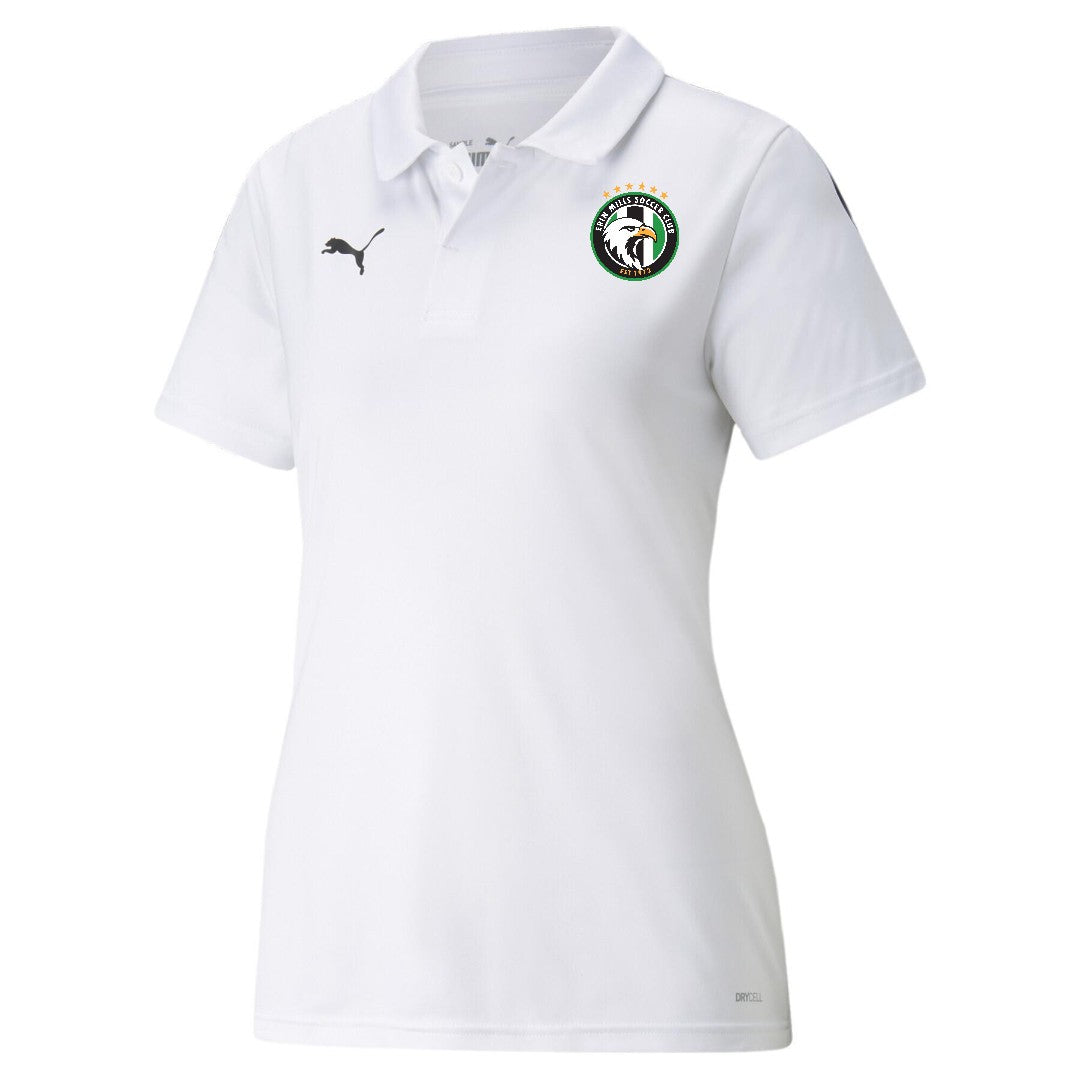 Erin Mills Puma TeamLiga Polo White Women's