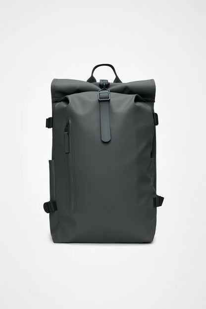 Rains Rolltop Rucksack Large Bag Dark Grey