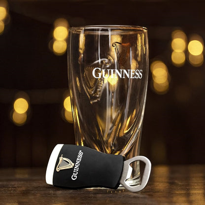 Guinness Tulip Pint Glass & Bottle Opener Set