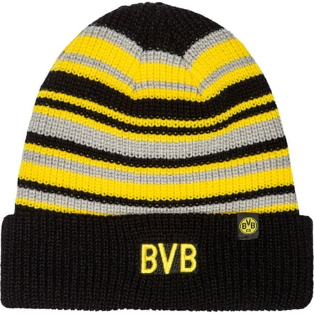 Bonnet à revers en tricot Toner du Borussia Dortmund noir/jaune