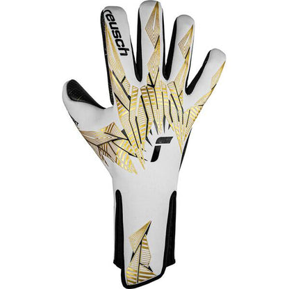 Reusch Pure Contact Gold X GluePrint sans bretelles Blanc/Or/Noir
