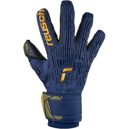 Reusch Attrakt Freegel Fusion Goaliator Bleu/Or/Noir