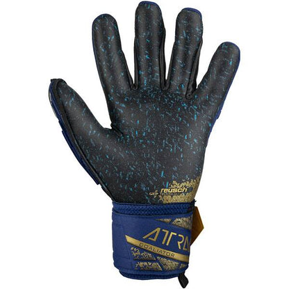 Reusch Attrakt Freegel Fusion Goaliator Bleu/Or/Noir