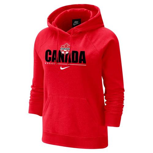 Nike Canada Soccer Varsity Fleece Hoodie Red Women's