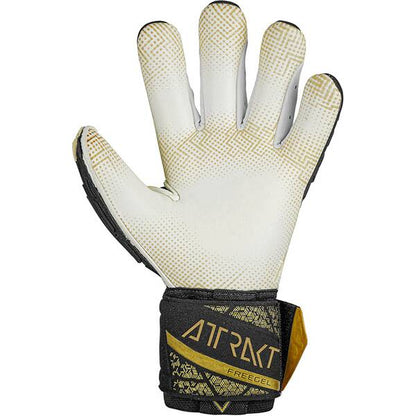 Reusch Attrakt Freegel Gold X GluePrint Finger Support Black/Gold