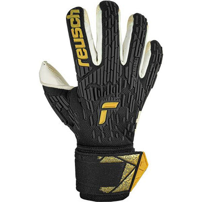 Reusch Attrakt Freegel Gold X GluePrint Finger Support Black/Gold