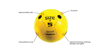 Kwik Goal Soccer 2lb Medicine Ball Yellow