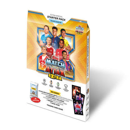 Topps Match Attax Extra 25/26 UEFA Champions League Cards Starter Pack (Album, 27 Cards + 3 LE)