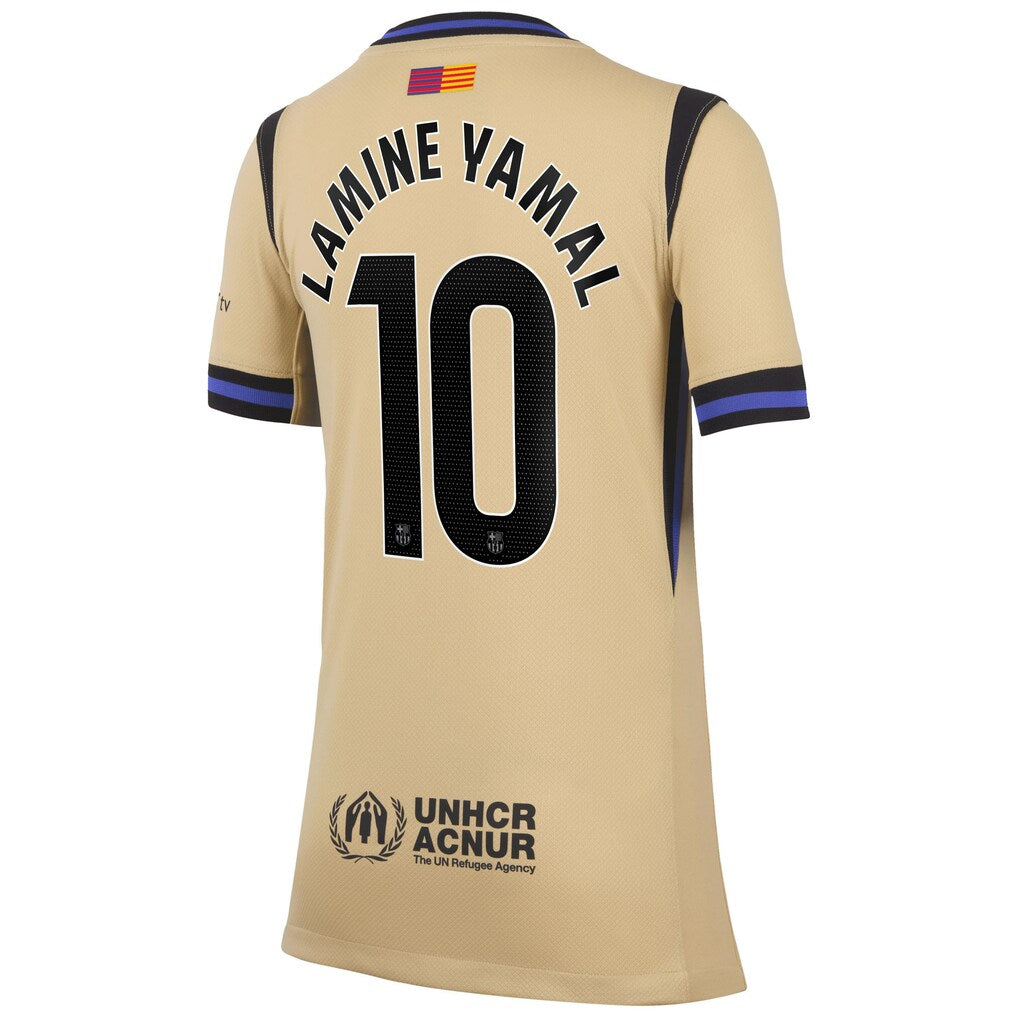 Nike Barcelona 25/26 Lamine Yamal #10 Away Jersey Youth