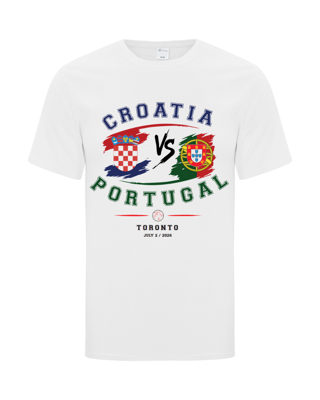 Croatia vs Portugal Matchday T-Shirt White