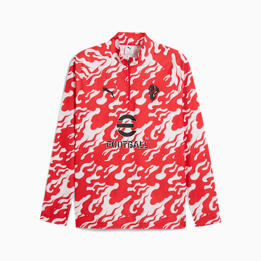 Puma AC Milan Warm Up 1/4 Zip Top