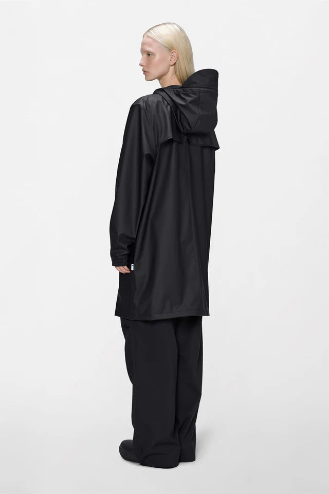 Rains Long Storm Breaker W3 Jacket Black