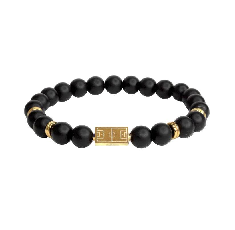 Persona Soccer Beaded Bracelet Gold