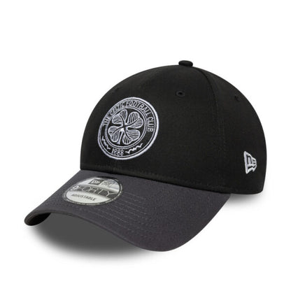 Celtic Black Blub Crest 9Forty New Era Adjustable Hat