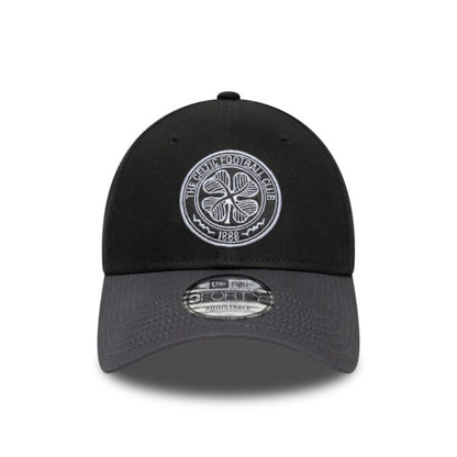 Celtic Black Blub Crest 9Forty New Era Adjustable Hat