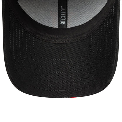 Manchester United New Era 9Forty Black Stripe Adjustable Hat