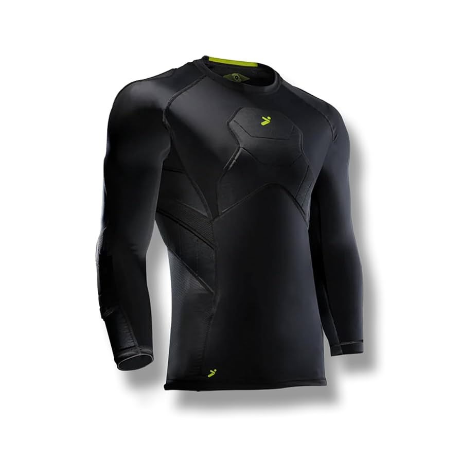 Maillot 3/4 de gardien de but Storelli BodyShield pour enfant, noir