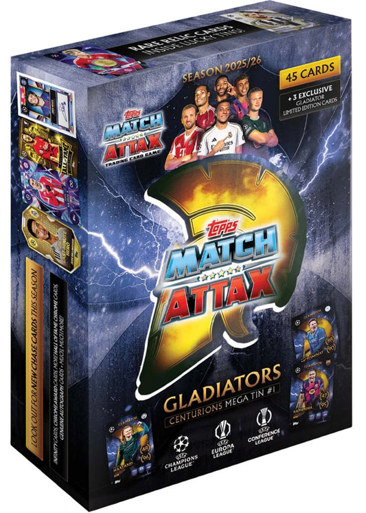 Topps Match Attax 25/26 UEFA Champions League Cards Mega Tin (48 Cards + Third Le)