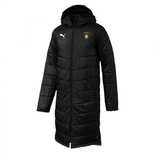 Guelph SC Liga Sideline Bench Jacket Long Black