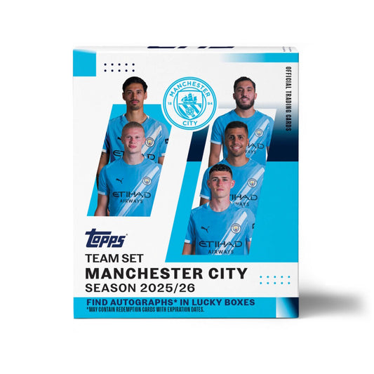 Topps 2025-26 Manchester City Team Set Box (30 Cards)