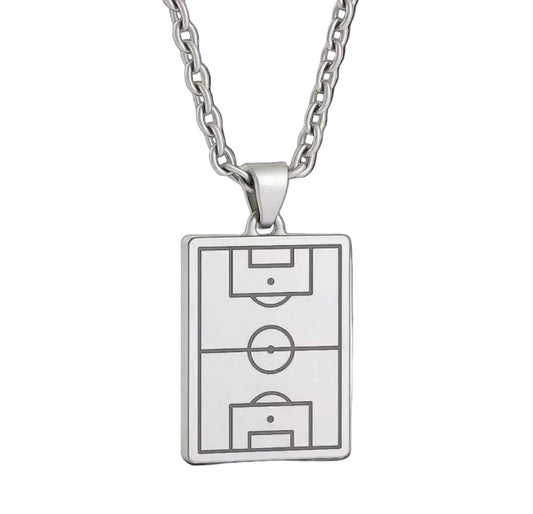 Persona Soccer Necklace Silver (20")