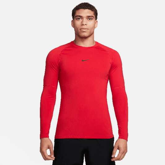 Nike Pro Dri-FIT Slim Long Sleeve Shirt Red