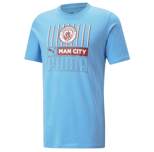 T-shirt Puma bleu MCFC FTBLCORE