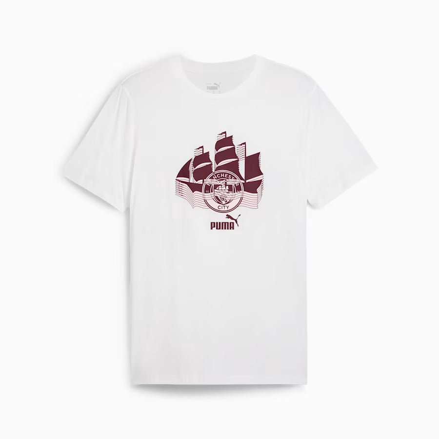 T-shirt Puma MCFC FTBLCULTURE BLANC