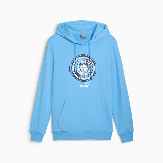 Sweat à capuche Puma Manchester City FTBLCULTURE BLEU