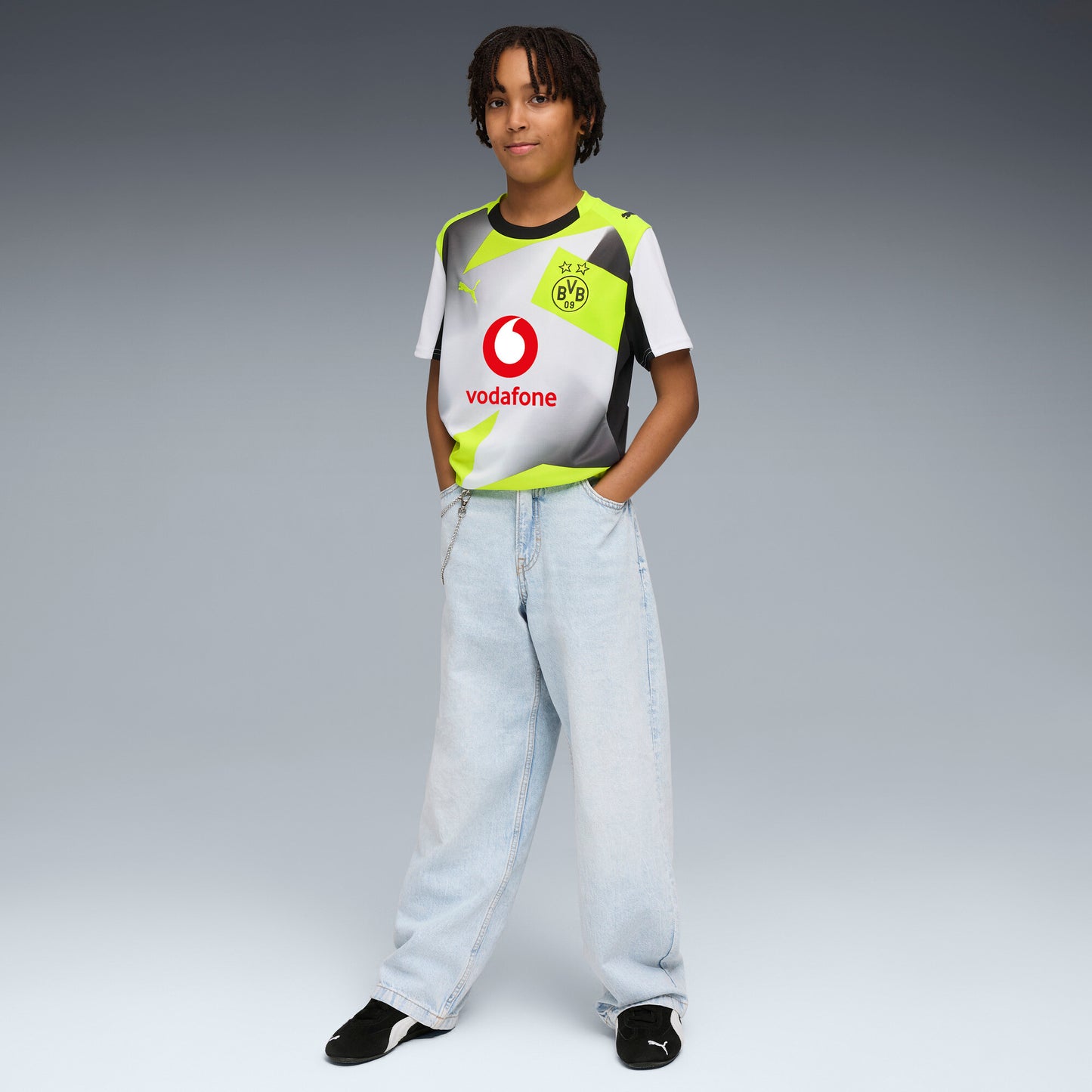 Puma Borussia Dortmund 25/26 Away Jersey Youth
